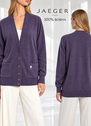 Jaeger жіночий кардиган із 100% вовни lambswool