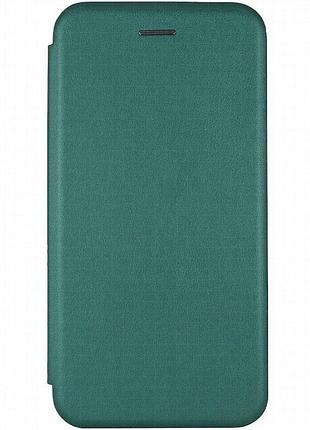 Кожаный чехол-книжка classy для infinix smart 10 зеленый