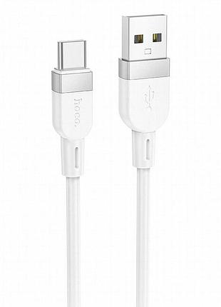 Дата кабель hoco x109 energy silicone usb to type-c (1m) white