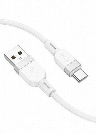 Дата кабель hoco x109 energy silicone usb to type-c (1m) white 2
