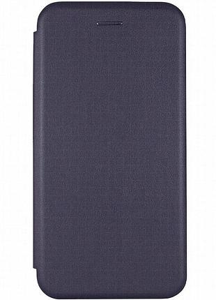 Кожаный чехол-книжка classy для motorola moto g56 5g темно-синий