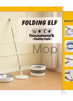 Швабра с ведром круглая новинка mop bucket )