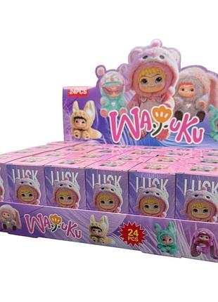 Брелок wakuku 521-3 цветочек (в коробках-сюрприз) 24 шт/упак