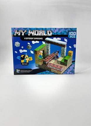 Конструктор my world «березовий портал та вибухова зона», деталей