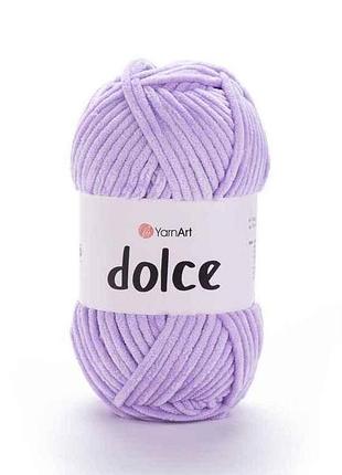 Пряжа dolce сиреневый 100% микрополиэстр 120м 100г 5шт/уп 744 тм yarnart