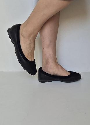 Кожаные балетки 44 р замш 4