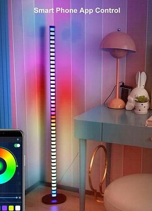 Напольная угловая led лампа rgb magic 2 bluetooth usb with app black 2