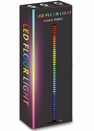 Напольная угловая led лампа rgb magic 2 bluetooth usb with app black 6