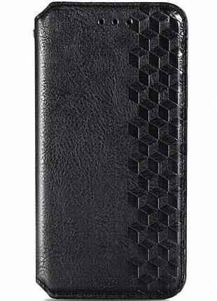 Кожаный чехол-книжка getman cubic (pu) для samsung galaxy a52 4g / a52 5g / a52s черный