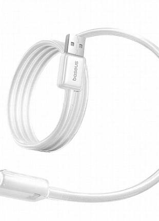Дата кабель baseus crystal usb to type-c 100w (2m) (e04279) moon white