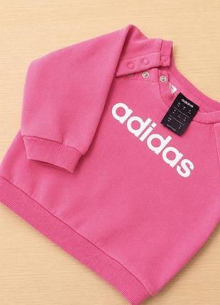 Кофта для дівчинки adidas рожева
