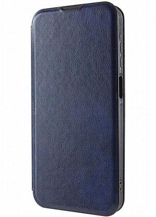 Кожаный чехол-книжка belora для xiaomi redmi 13 4g / poco m6 4g midnight blue