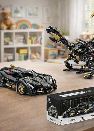 Конструктор joy 2 в 1 supercar машина або комаха дитячий механічний конструктор іграшка 6+