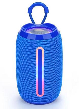 Bluetooth-колонка с rgb подсветкой, speakerphone, радио, blue