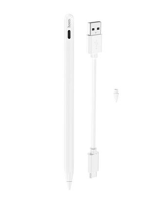 Стилус hoco intelligent anti-lost active capacitive pen with digital display pad dedicated white ( ) 6
