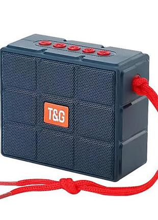 Bluetooth-колонка tg311с rgb подсветкой, speakerphone, радио, blue
