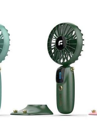Вентилятор міні з підставкою для телефона та дисплеєм mini fan 892 hh-f10(60)
