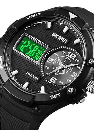 Годинники наручні skmei, black/white 2