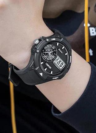Годинники наручні skmei, black/white 4