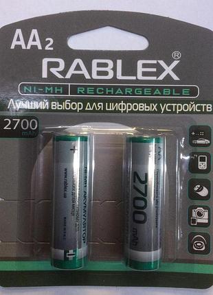 Аккумуляторы rablex (. / mah / ni-mh / aa / блистер / 2 шт.)