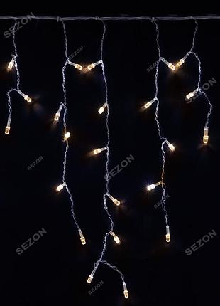Штора-дощик рубин led черн/пров, 3м.7м, белый теплый