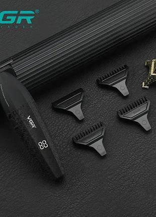 Тример vgr black, насадки, led display