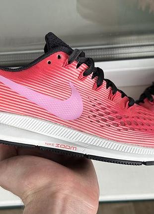 Кросівки nike zoom pegasus 34 рожеві, розмір 40, довжина устілки 25,5 см оригінал найк