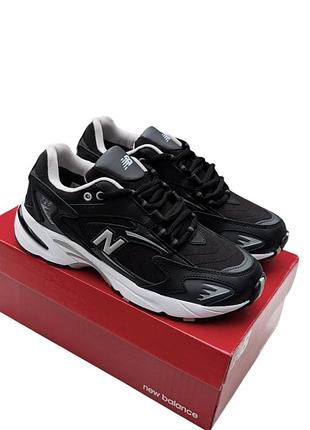 Женские качественные и стильные кроссовки new balance 725 черные с белым (унисекс)❄️