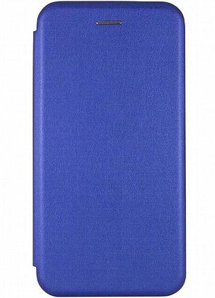 Кожаный чехол-книжка classy для samsung galaxy a51 синий