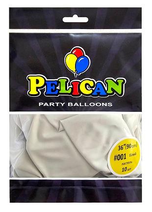 Латексні кульки "( ) пастель білий, pelican 10шт