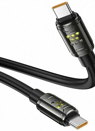 Дата кабель hoco u143 joy type-c to type-c 240w (1.2m) black 5