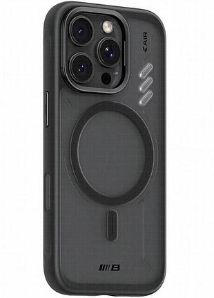 Tpu+pc чехол blueo frosted heat dissip. with magsafe для apple iphone 16 pro (6.3") черный / black