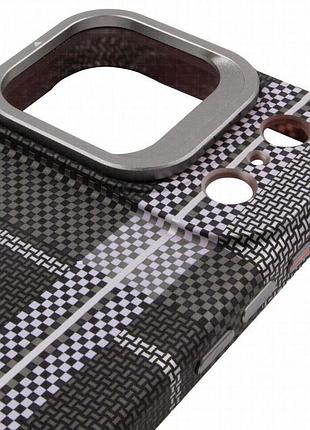 Tpu чехол pixel craft with magnetic fit для apple iphone 17 pro max (6.9") urban plaid 4