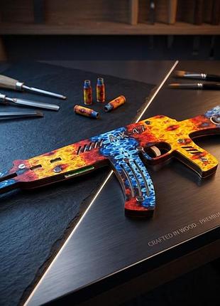 Сувенирная модель «ak-47: premium wood edition» — коллекционный игровой реквизит