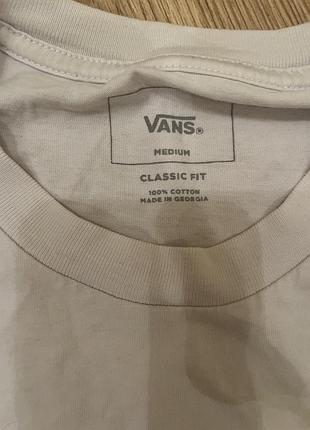 Футболка vans біла 2