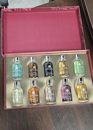 Гель для душу molton brown, дорожній набір, 10 шт по 50 мл
