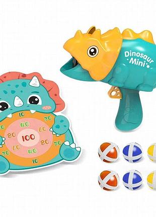Интерактивная игра dinosaur athletics gun на липучках + мишень green