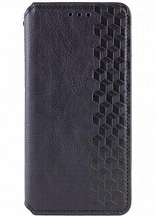 Кожаный чехол-книжка getman cubic (pu) для apple iphone 7 plus / 8 plus (5.5") черный