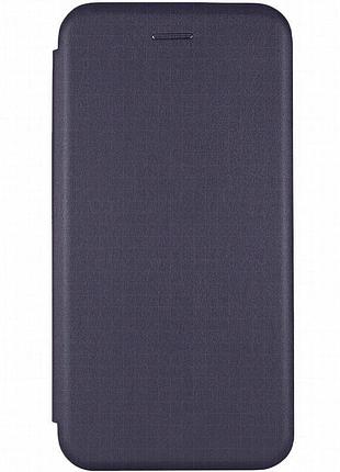 Кожаный чехол-книжка classy для xiaomi redmi 15 4g (global) / 5g темно-синий