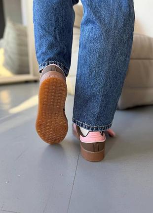 Adidas samba xlg platform brown pink 4