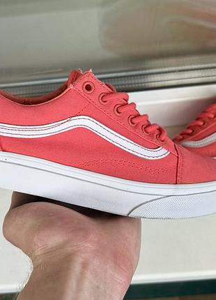 Оригінальні коралові кеди кросівки vans old skool sk8 sb ванс олд скул 36 розмір 22,5 см
