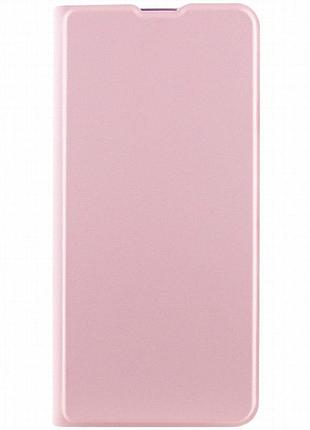Кожаный чехол-книжка getman elegant (pu) для xiaomi redmi 12 розовый
