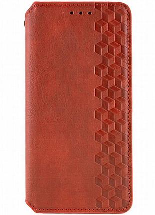 Кожаный чехол-книжка getman cubic (pu) для google pixel 7a красный