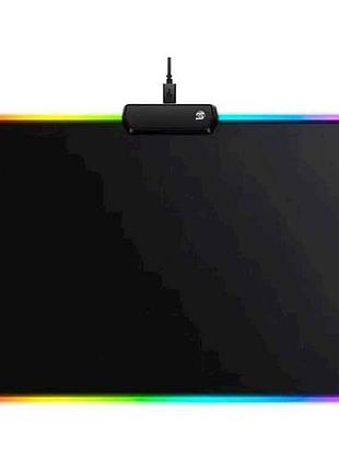 Коврик для мышки 350х250мм p1 c rgb черный 18м тм t-wolf