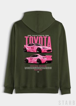 Худі toyota gt86 suki edition темно-зелене