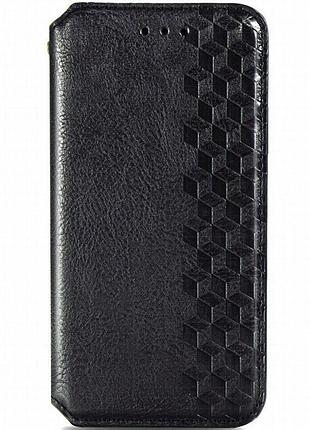 Кожаный чехол-книжка getman cubic (pu) для xiaomi mi 11 черный