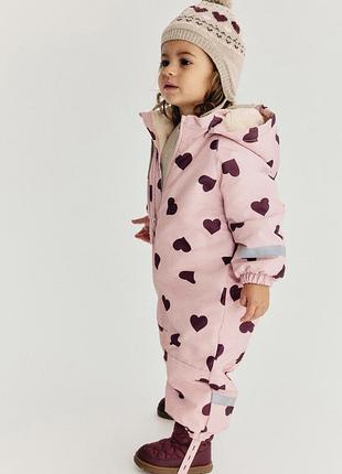 Зимовий комбінезон для дівчинки h&m 5
