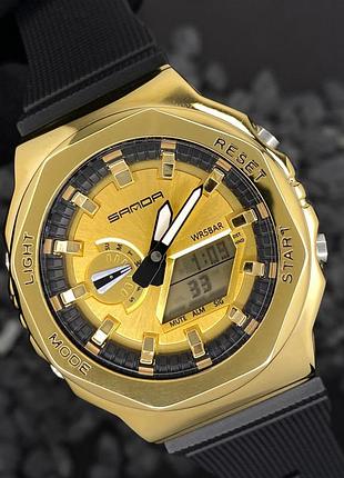 Мужские часы sanda 3167 gold 2