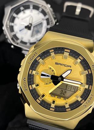 Мужские часы sanda 3167 gold 3