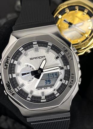 Мужские часы sanda 3167 gold 5